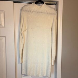 Abercrombie and Fitch Cream Knit Sweater Dress